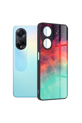 dalip Protective Case Compatible with Oppo A98 5G, Polycarbonate, Fiery Ocean