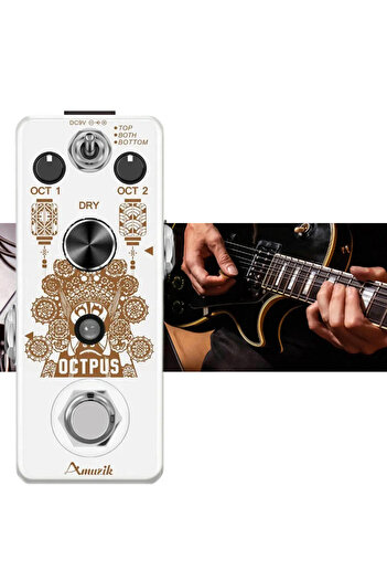 Choice Amuzik Amuzik Pure Octave Guitar Pedal Octaver Digital Octpus 11 Kinds Combinations Classic Octaver