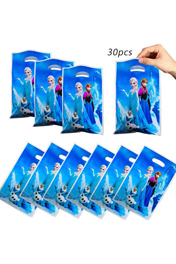 Miniso 25x16.5cm 30pcs 30pcs Frozen Princess Elsa Birthday Party Gift Bags，Princess Elsa Candy Bags，Princes