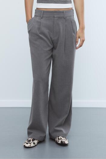 Stradivarius Super wide-leg adjustable trousers