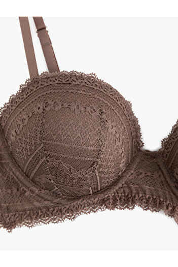Koton Σουτιέν Maximizer Extra Push-up Lace με επένδυση