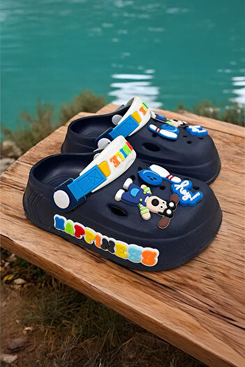 Melek Tuna Ayakkabı & Çanta Boys' Anti-Slip Sandals Slippers, Children's Cross Slippers, Children's Slippers, Children's Pool Slippers,