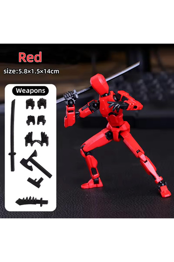 Choice1 Black red Assembled Titan Action Figures Set Action Figure Robot Anime Stick Figures Toys For Boys M