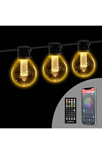 CLICK Intelligent Light String 100-240V 25 LEDs Warm White 15M Bluetooth LED Decorative Lighting Str