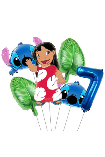 Miniso 1pcak A 7 Lilo & Stitch Party Balloons Number Balloon Garland Arch Kit Baby Shower Stitch Birthday P