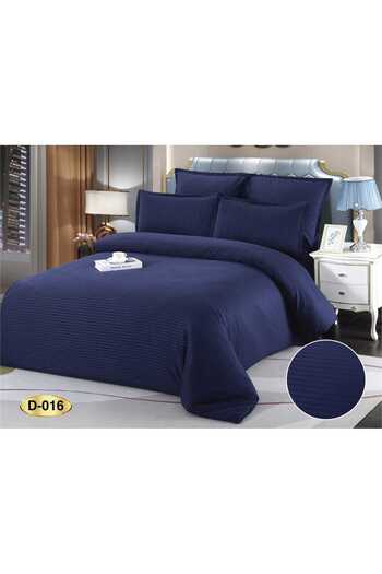 Sale4u Set Lenjerie de Pat Damasc, Bumbac 100%, 6 Piese, Cearceaf cu Elastic, Confort și Eleganță, Albas