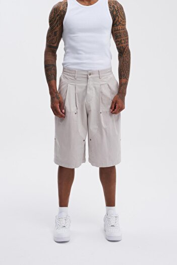 Machinist Men's Oversize Carpenter Gray Shorts