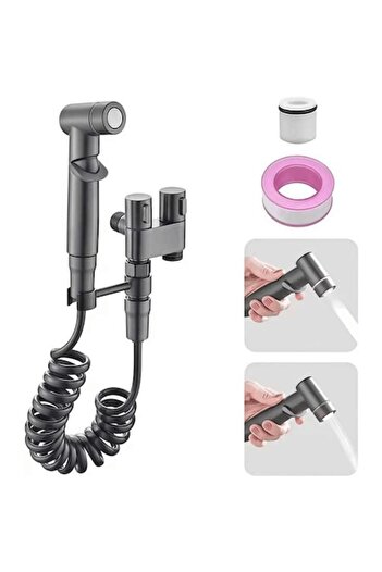 OEM Dus Igienic pentru Toaleta, Reglabil 45 grade, Jet Puternic si Furtun Spiralat, -Friendly, pentru