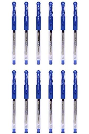 UNİ-BALL Uniball Signo UM151 Dx Fine Ball Pen (Set of 12, Blue)