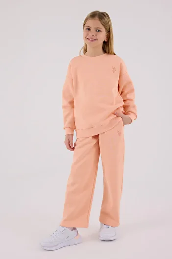 U.S. Polo Assn. U.S. Polo Assn Girl's Orange Tracksuit Set