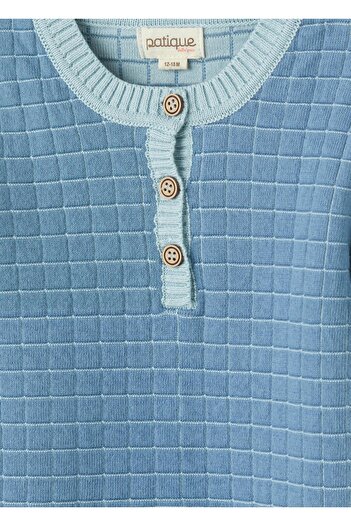 Uludağ Triko Indigo Organic Cotton Baby Romper