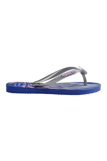 Havaianas Kids Slim Glitter Trendy Flip Flops - Marine Blue