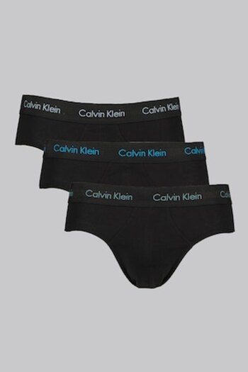 Calvin Klein , Set of briefs with logo waistband - 3 pairs, Black, Blue, M