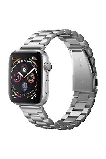 Spigen Curea pentru Apple Watch 1 până la 9, SE, SE 2, Ultra, Ultra 2, 42/44/45/49mm, Modern Fit, X1514, Argintie