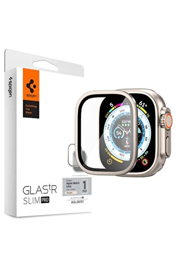 Spigen Folie pentru Apple Watch Ultra/Ultra 2, Glas.tR Slim Pro, X517, Titanium