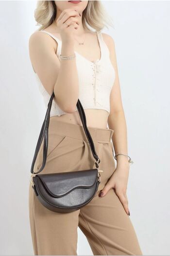 FLARF Strap shoulder bag coffee