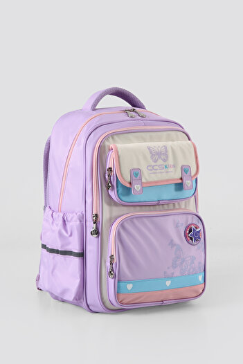 ÇÇS Waterproof Fabric Children's Multi-Eye Orthopedic Backpack School Bag 51917