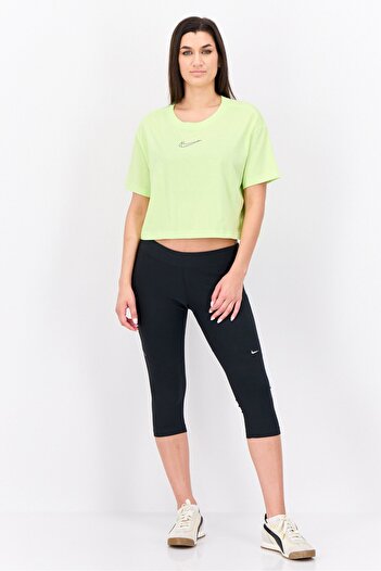 Nike Women Loose Fit Short Sleeves Training T-shirt, Lime