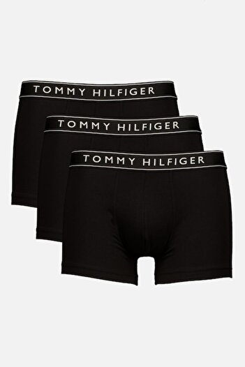 Tommy Hilfiger , Set of cotton blend boxers with logo - 3 pairs, Black, 2XL