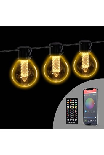 CLICK Intelligent Light String 100-240V 25 LEDs Warm White 15M Bluetooth LED Decorative Lighting Str