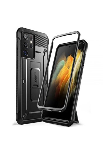 OEM Case for Samsung Galaxy S21 Ultra 5G, Unicorn Beetle Pro, Polycarbonate, Black