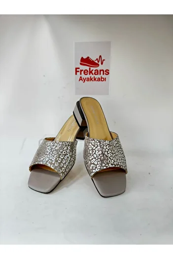 NEWGÜLTEKİN Genuine Leather Sponge Heel Slippers Very Comfortable, Whether You Want to Stay at Home or Go Outside