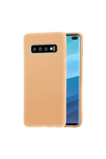 OEM Husa din silicon ultra-subtire pentru protectia spate a Samsung Galaxy S10+/S10 Plus, Crem