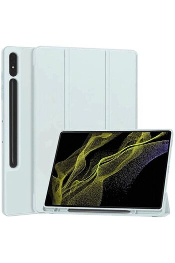 Rao Husă Samsung Galaxy Tab S8 Ultra, Flex Trifold, F42, TPU, Albastru Sky