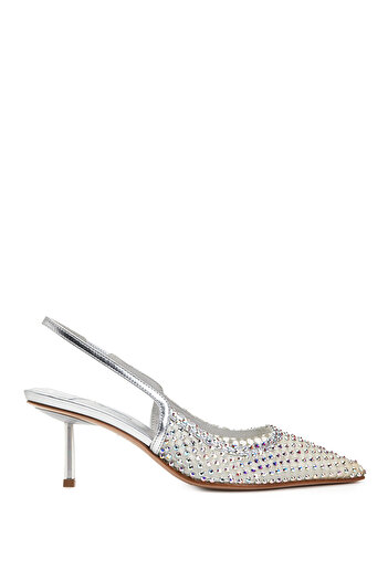 LE SILLA Silver Stone Detailed Heeled Shoes