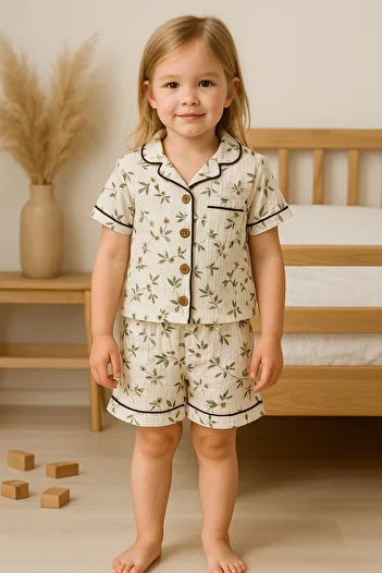 greenmoss 100% Muslin Pajama Set