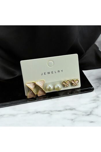 Candy Pink Color Set Earrings