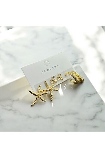 Candy Starfish Set Earrings