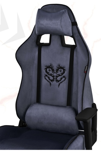 XMAX / Rio Plus Balerion Terletmez Kadife Kumaş Antrasit Gaming Oyuncu Koltuğu / 120 Kg Taşır