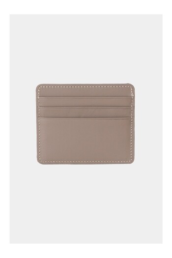 Lysande 100% Genuine Leather Unisex Card Holder Black 6 Card Slots Minimal Card Holder Wallet Slim Stylish Design