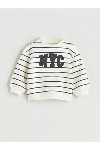 LC Waikiki Embroidered Baby Boy Sweatshirt and Pants 2-Piece