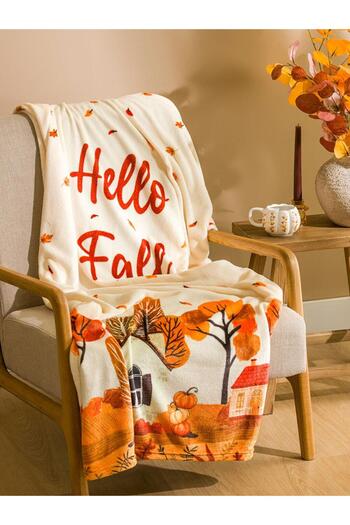 LC Waikiki Autumn Themed Tv Blanket 100X150 cm (W5)
