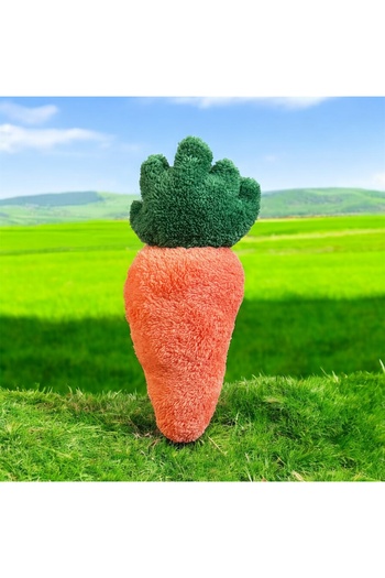 happyteks boutique Plush Carrot Throw Pillow
