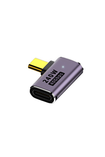Choice Male Female 90 PD240W USB C Adapter 40 Gbps 8K 60hz Type C Converter Connector for Thunderbolt 4/3 M