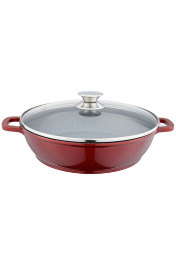 OEM Set 2 x Cratita din Aluminiu, cu Ceramica, cu Capac din Sticla, pentru prepararea gemului, Sosului d