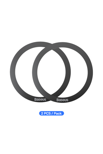 Baseus Black 2PCS Magnetic Holder Metal Ring for iPhone 17 Air 16 15 Pro Max MagSafe Magnet for Sams