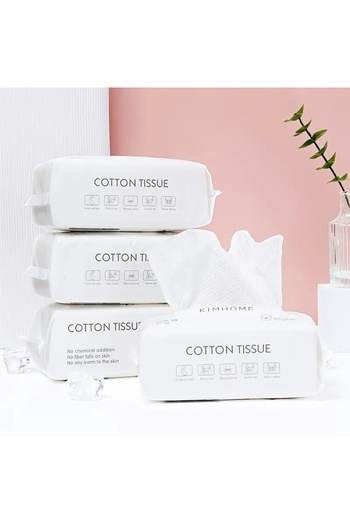 Choice 100Pcs Disposable Face Towel For Washing Soft Cotton Dry Wipes Facial Cloths Towelettes For Washi...