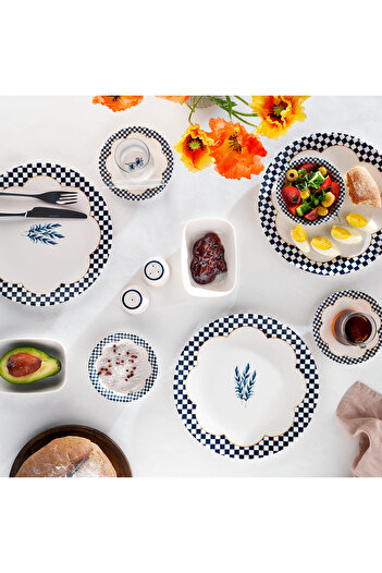 Schafer Suzzy Breakfast Set 32 Pieces-Blue