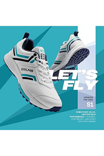 SOLM8 S1 Rubber Spikes - Lightweight Cricket Shoes, Durable Grip, Superior Protection Unisex