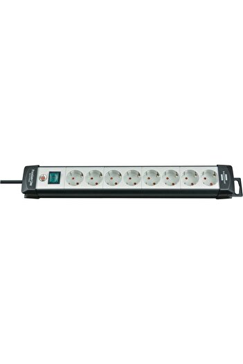 Brennenstuhl Premium-Line extension cord 8 outlets, surge protection, switch, 3m H05VV-