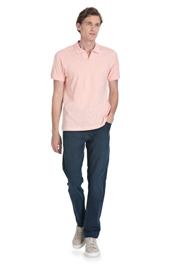 Hatemoğlu Pink Regular Fit Collar Cotton T-Shirt