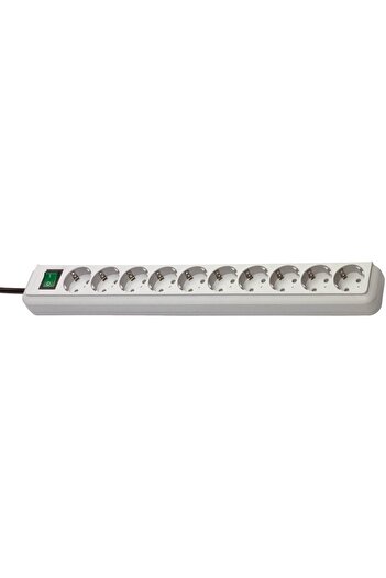 Brennenstuhl Extension cord -Line 10 sockets, 3m H05VV-F 3G1.5 White
