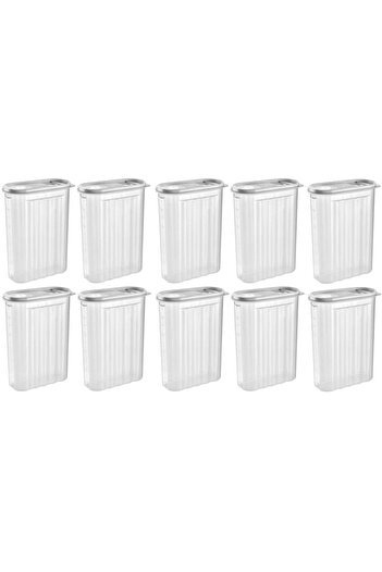 Tuffex Set 10 Food Storage Containers with Colored Lid 2.5L - TP381/10