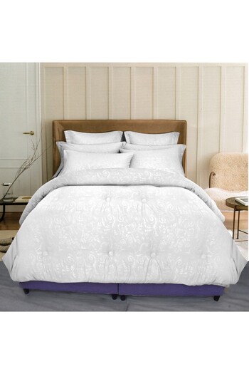 Favourite Vivert White King Duvet Set 8 Pieces