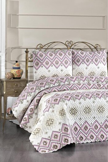 Çeyiz Diyarı Ultrasonic Quilted Ferda Double Bedspread