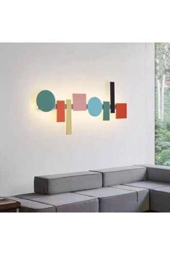 OEM LED wall lamp 108CM 76W, geometric shapes, cold/warm/neutral light